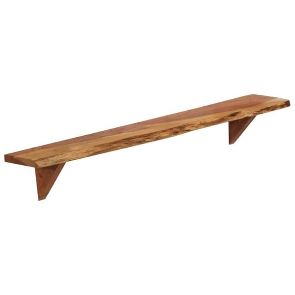 vidaXL Vegghyller 2 stk 110x20x18 cm heltre akasie