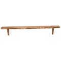 Miniatyrbilde 5 av 11: vidaXL Vegghyller 2 stk 110x20x18 cm heltre akasie