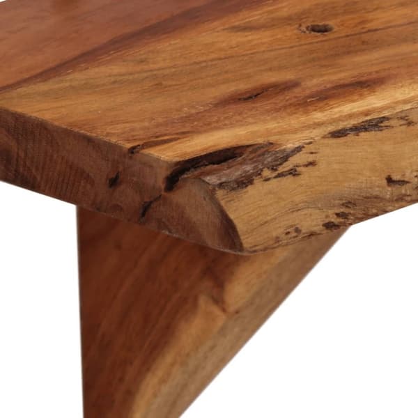 vidaXL Vegghyller 2 stk 110x20x18 cm heltre akasie