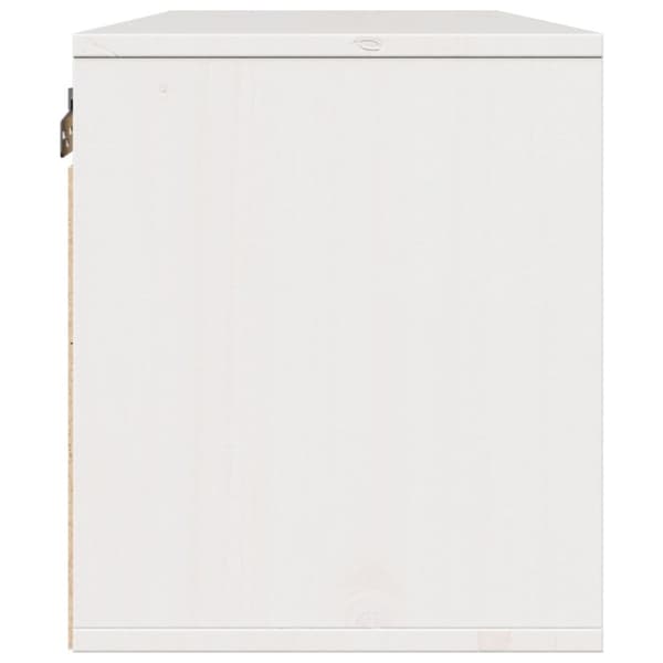 vidaXL Väggskåp vit 80x30x35 cm massiv furu
