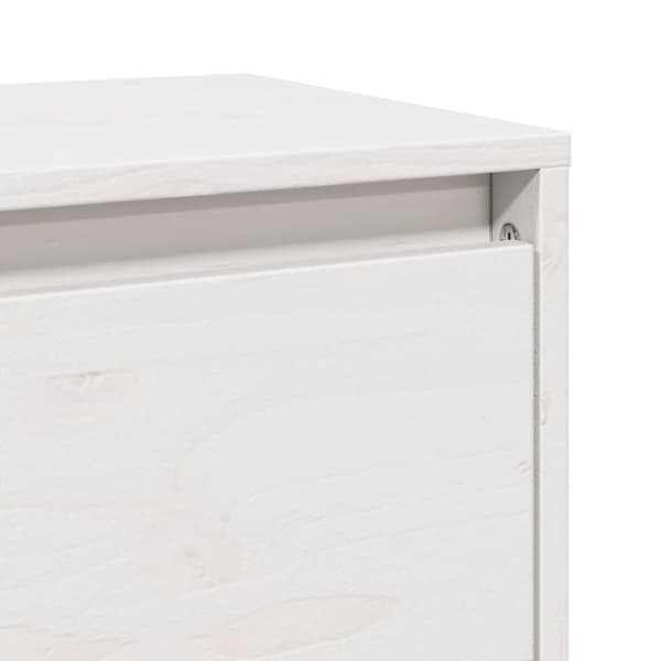 vidaXL Väggskåp vit 80x30x35 cm massiv furu