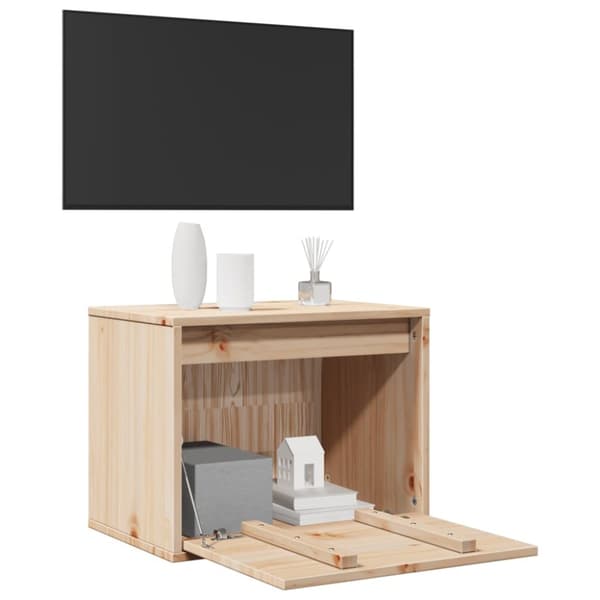 vidaXL Veggskap 45x30x35 cm heltre furu
