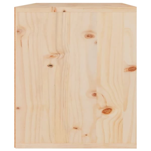 vidaXL Veggskap 45x30x35 cm heltre furu