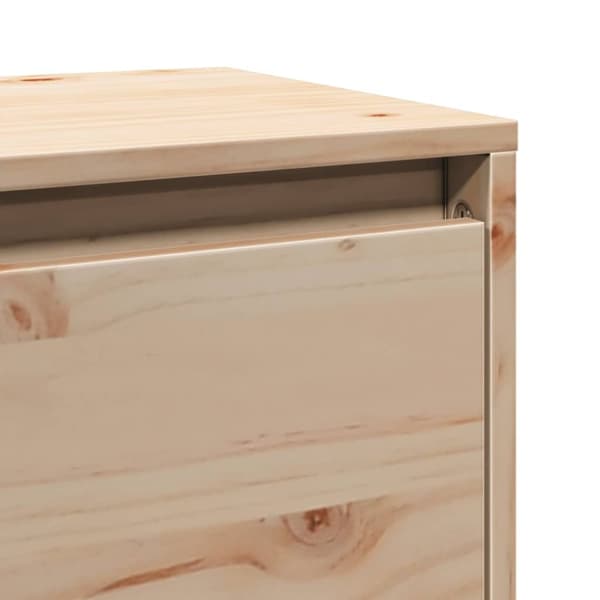 vidaXL Veggskap 45x30x35 cm heltre furu