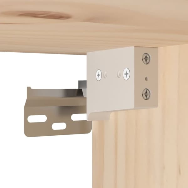 vidaXL Veggskap 45x30x35 cm heltre furu