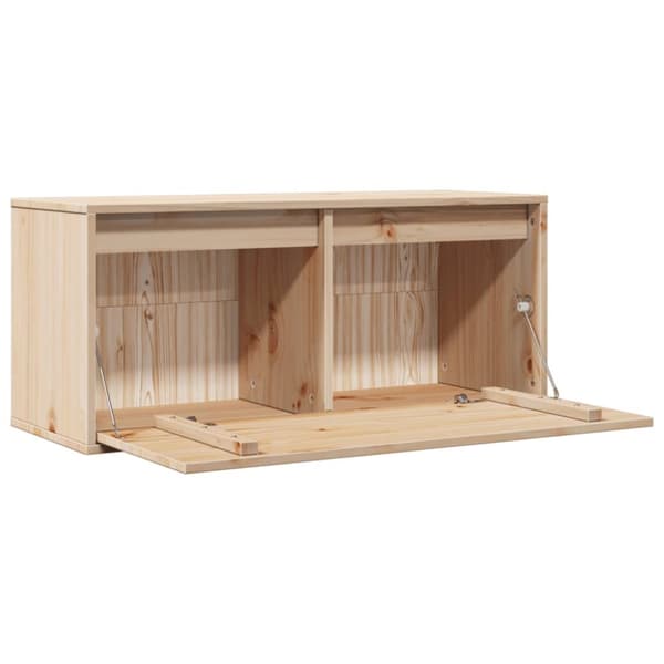 vidaXL vægskab 80x30x35 cm massivt fyrretræ