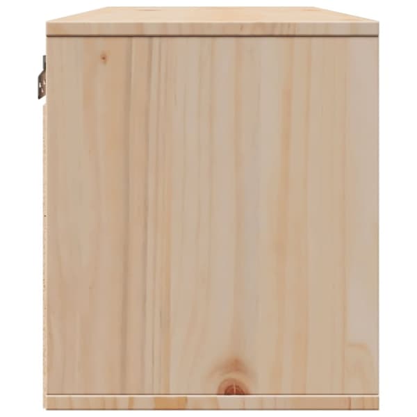 vidaXL vægskab 80x30x35 cm massivt fyrretræ