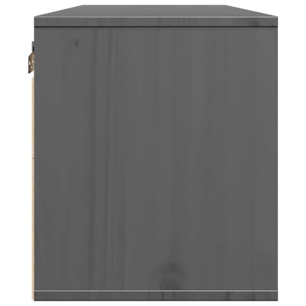 vidaXL vægskabe 2 stk. 45x30x35 cm massivt fyrretræ grå