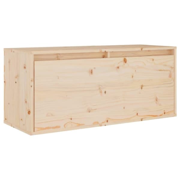 vidaXL Väggskåp 80x30x35 cm massiv furu