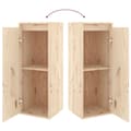 Miniatyrbilde 8 av 11: vidaXL Veggskap 30x30x80 cm heltre furu