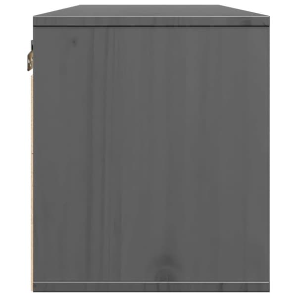 vidaXL Veggskap 2 stk grå 45x30x35 cm heltre furu