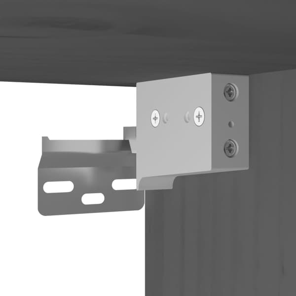 vidaXL Veggskap 2 stk grå 45x30x35 cm heltre furu
