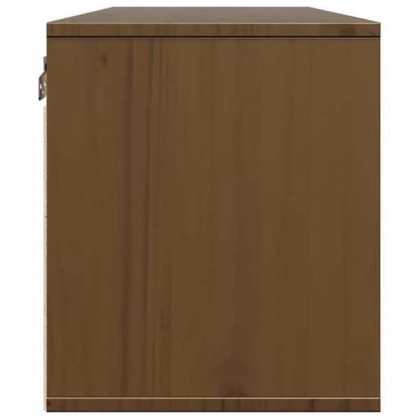 vidaXL vægskabe 2 stk. 45x30x35 cm massivt fyrretræ honningbrun