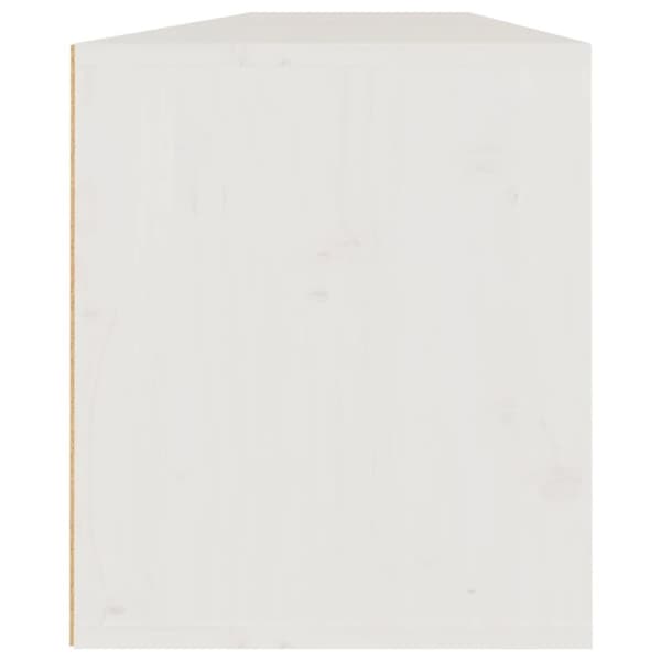 vidaXL Veggskap 2 stk hvit 80x30x35 cm heltre furu