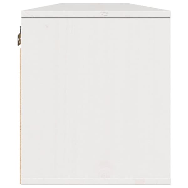 vidaXL Veggskap 2 stk hvit 80x30x35 cm heltre furu