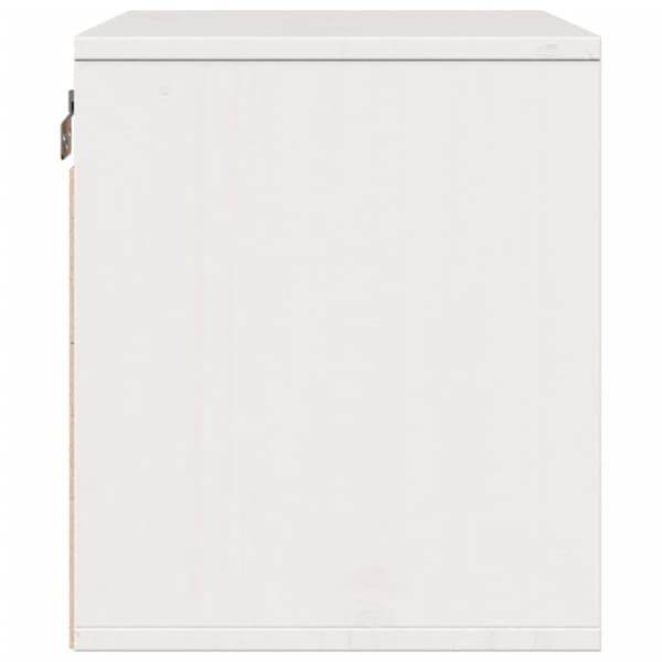 vidaXL Väggskåp vit 45x30x35 cm massiv furu