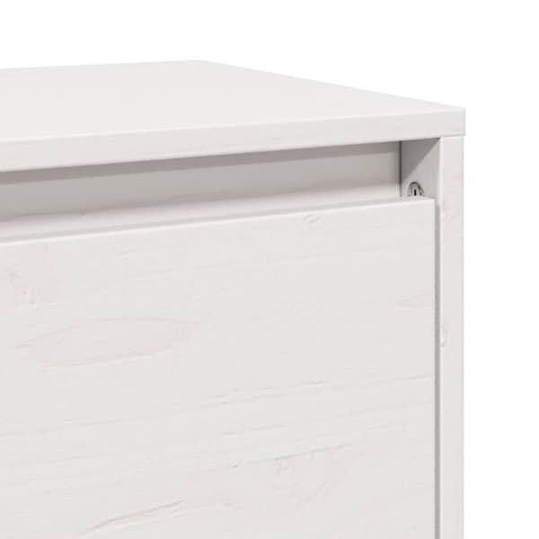 vidaXL Väggskåp vit 45x30x35 cm massiv furu