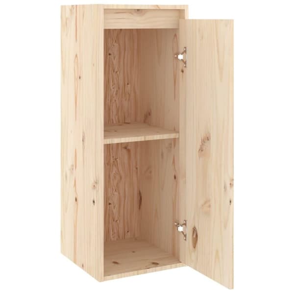 vidaXL vægskabe 2 stk. 30x30x80 cm massivt fyrretræ