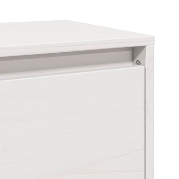 vidaXL vægskab 100x30x35 cm massivt fyrretræ hvid