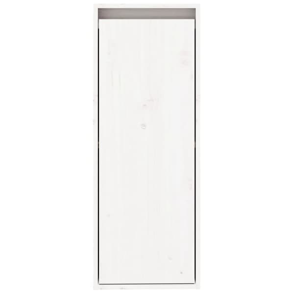 vidaXL Veggskap 2 stk hvit 30x30x80 cm heltre furu