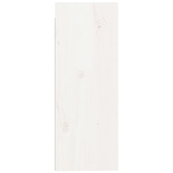 vidaXL Veggskap 2 stk hvit 30x30x80 cm heltre furu