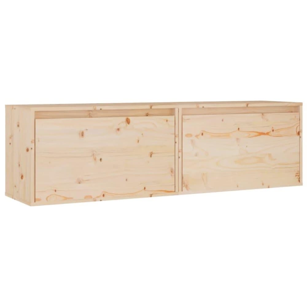 vidaXL Väggskåp 2 st 60x30x35 cm massiv furu