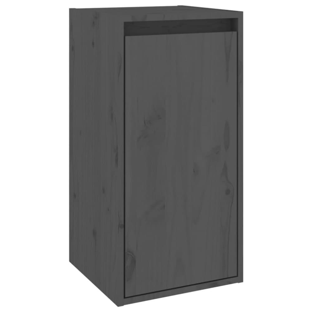 vidaXL Väggskåp grå 30x30x60 cm massiv furu