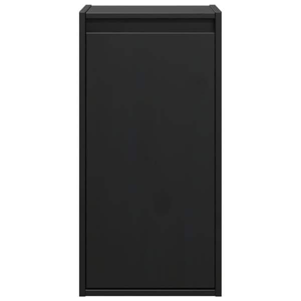 vidaXL Veggskap 2 stk svart 30x30x60 cm heltre furu