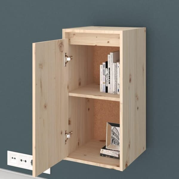 vidaXL Veggskap 2 stk 30x30x60 cm heltre furu