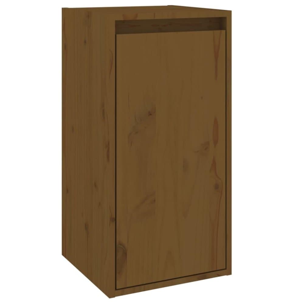vidaXL Väggskåp honungsbrun 30x30x60 cm massiv furu