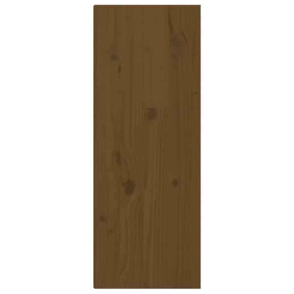 vidaXL sengeborde 2 stk. 30x30x80 cm massivt fyrretræ gyldenbrun
