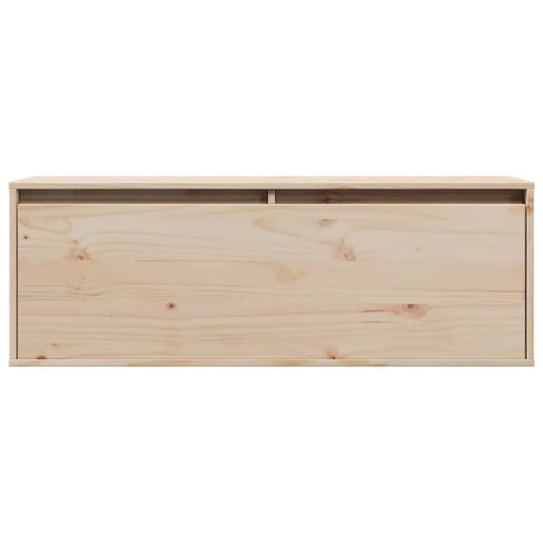 vidaXL Veggskap 100x30x35 cm heltre furu