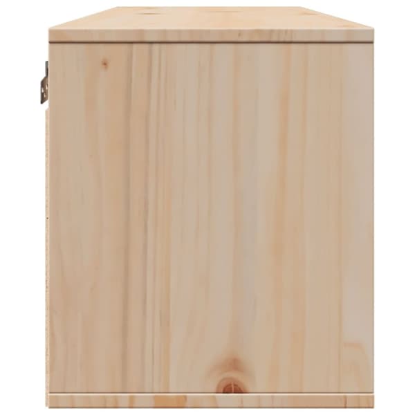 vidaXL Veggskap 100x30x35 cm heltre furu
