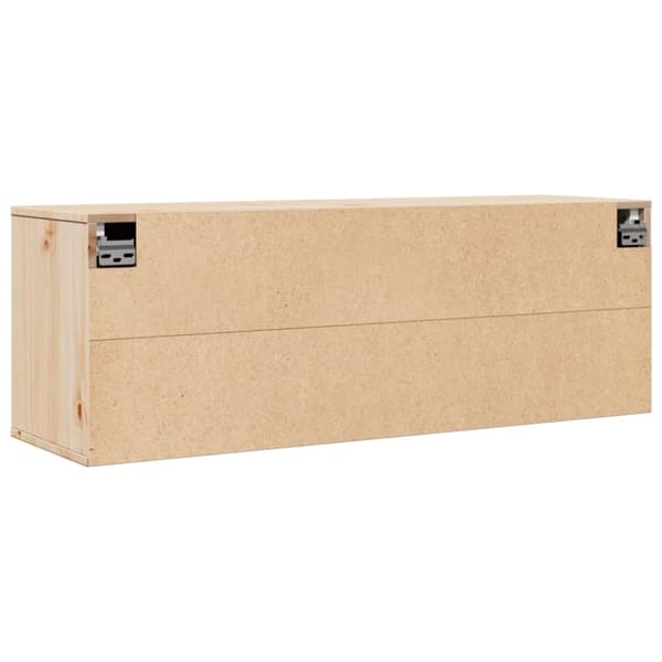vidaXL Veggskap 100x30x35 cm heltre furu