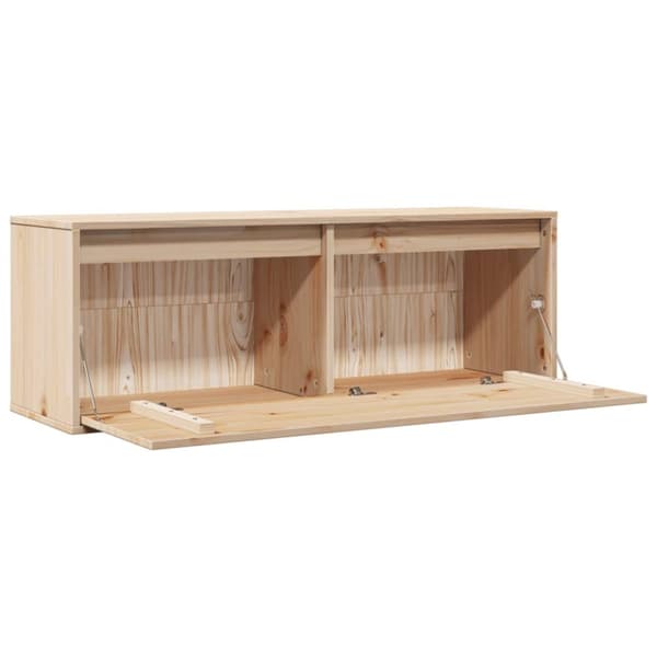 vidaXL Veggskap 100x30x35 cm heltre furu