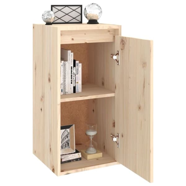 vidaXL Veggskap 30x30x60 cm heltre furu