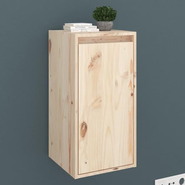 vidaXL Veggskap 30x30x60 cm heltre furu