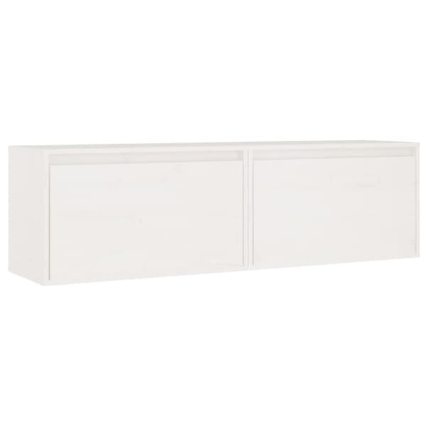 vidaXL Väggskåp 2 st vit 60x30x35 cm massiv furu