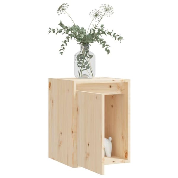 vidaXL Veggskap 30x30x40 cm heltre furu