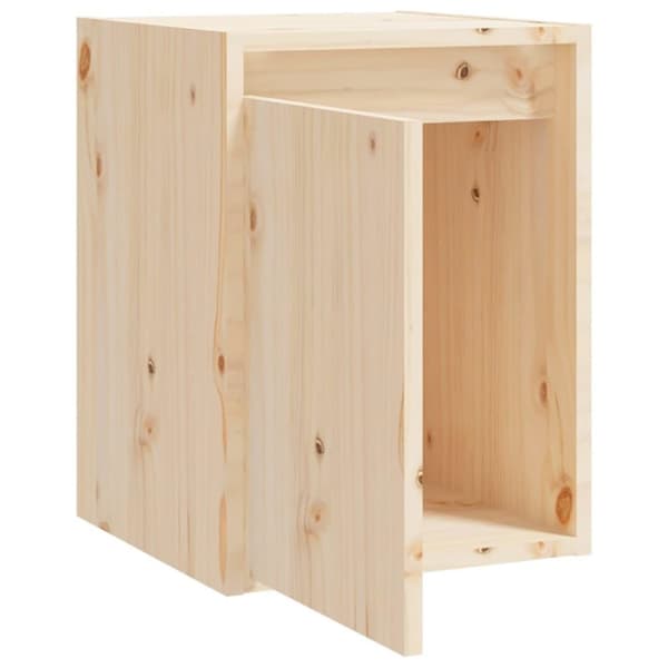 vidaXL Veggskap 30x30x40 cm heltre furu