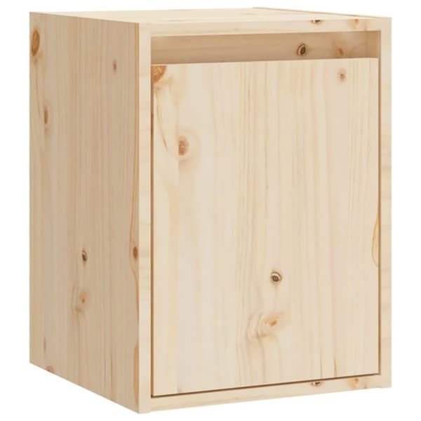 vidaXL Veggskap 30x30x40 cm heltre furu