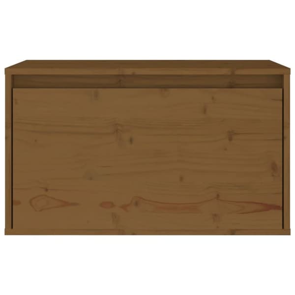 vidaXL Väggskåp honungsbrun 60x30x35 cm massiv furu
