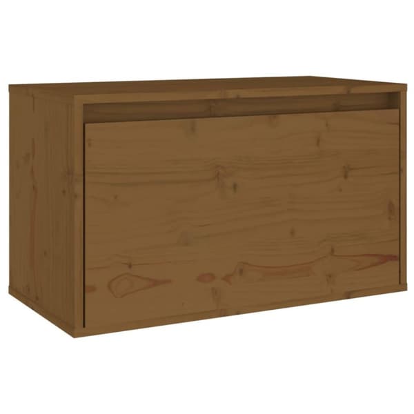 vidaXL Väggskåp honungsbrun 60x30x35 cm massiv furu