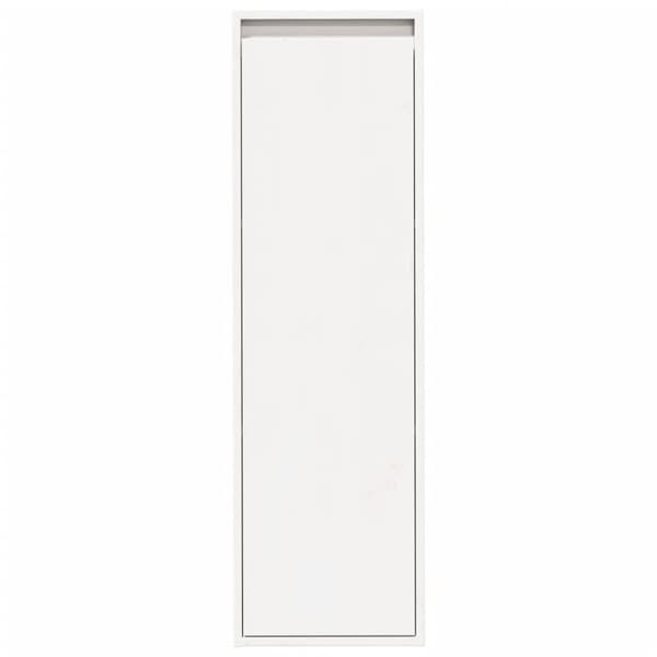vidaXL vægskabe 2 stk. 30x30x100 cm massivt fyrretræ hvid