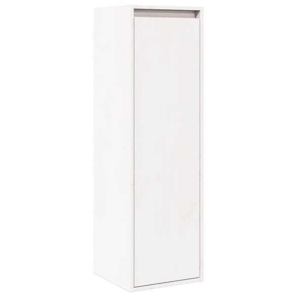 vidaXL vægskabe 2 stk. 30x30x100 cm massivt fyrretræ hvid