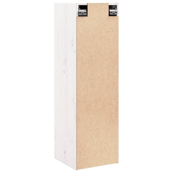 vidaXL vægskabe 2 stk. 30x30x100 cm massivt fyrretræ hvid