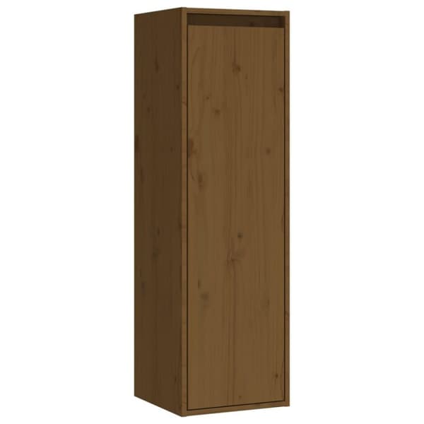 vidaXL Väggskåp honungsbrun 30x30x100 cm massiv furu