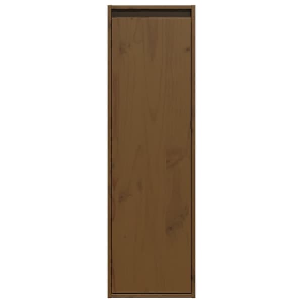 vidaXL vægskabe 2 stk. 30x30x100 cm massivt fyrretræ gyldenbrun