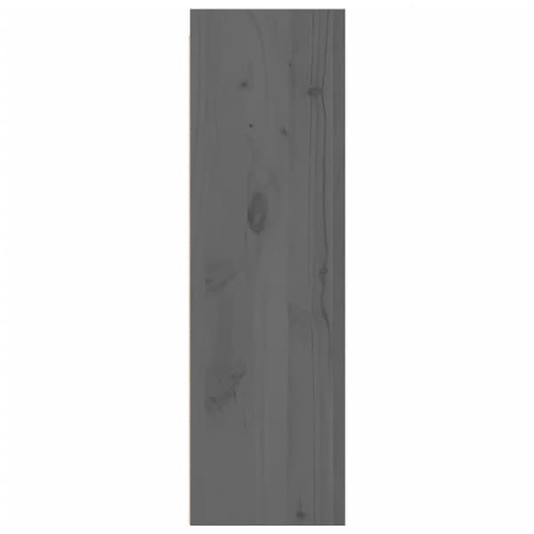 vidaXL vægskabe 2 stk. 30x30x100 cm massivt fyrretræ grå