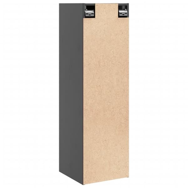 vidaXL vægskabe 2 stk. 30x30x100 cm massivt fyrretræ grå